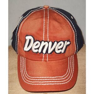 DENVER HAT NWT Brown blue. Adjustable. Jacobson Hats.
